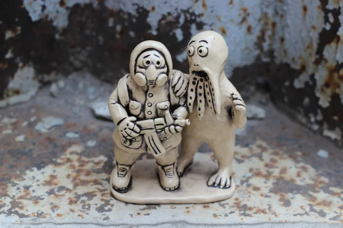 Attention, anecdote! - My, His own ceramist, Stalker, Ceramics, Figurines, Collectible figurines, Statuette, Longpost