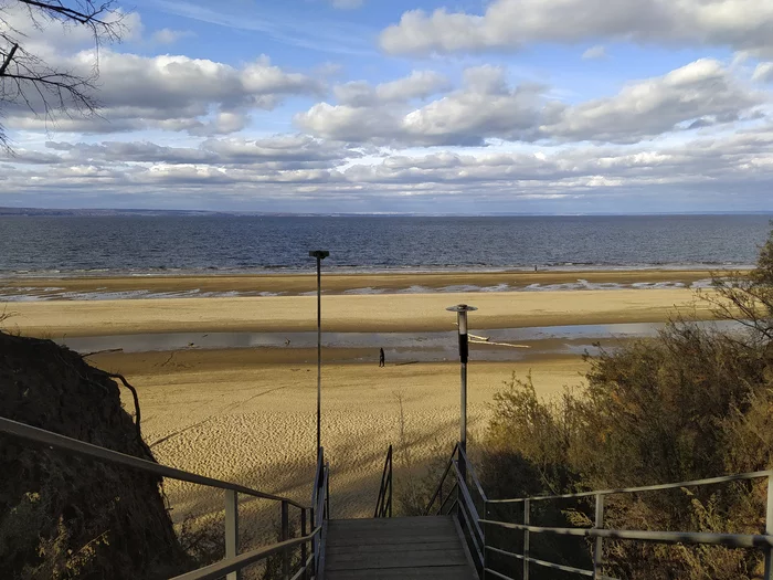 View of the autumn Volga - My, The photo, Nature, Ulyanovsk, Volga river