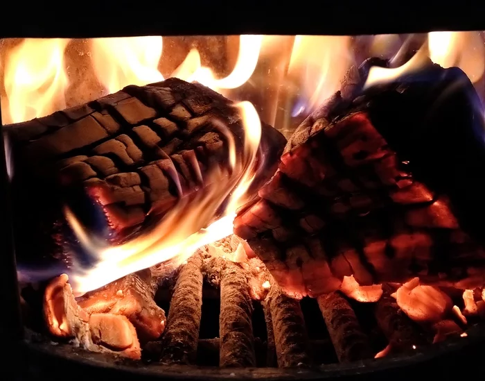 Evening. Warm - My, Fire, Firewood, Bake