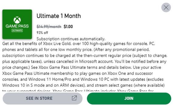   Xbox Ultimate  1$ (1 ) Xbox, , 