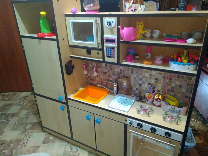 DIY children's play kitchen - My, Kitchen, With your own hands, Arduino, Longpost, Video