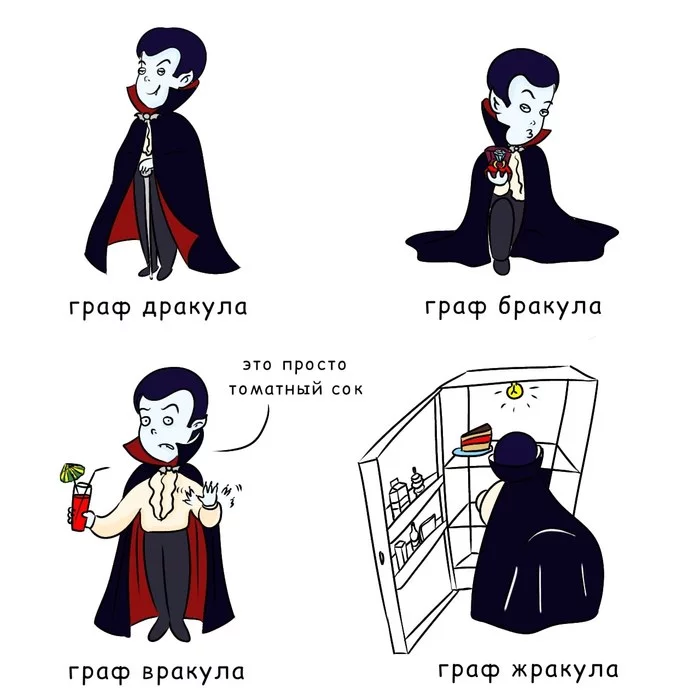 Choose your graph - My, Comics, Humor, Web comic, Vampires, Dracula