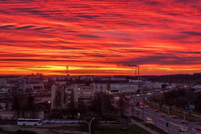 Good morning - My, dawn, Minsk, Republic of Belarus, Morning, The photo