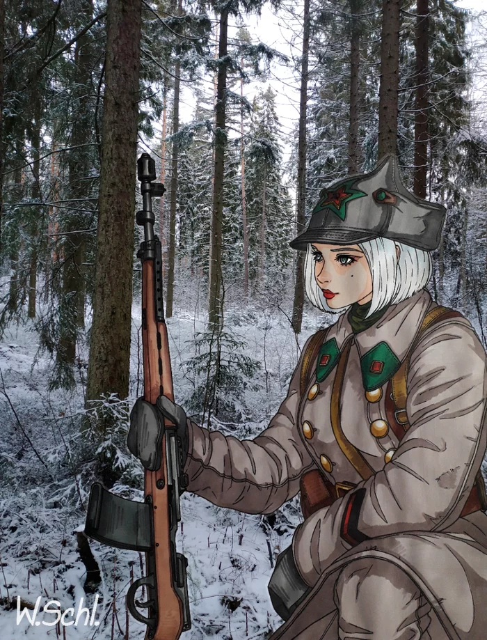 White death - Anime, Art, Red Army, Soviet-Finnish war