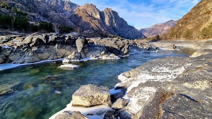 Altai in November - My, Altai Mountains, Katun, Travels, Travel across Russia