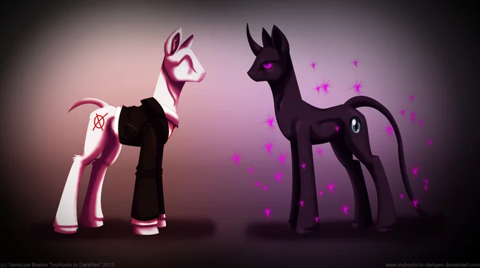 This is how the meeting ... - My little pony, Minecraft, MLP crossover, Slenderman, Enderman, Ponification, PonyArt