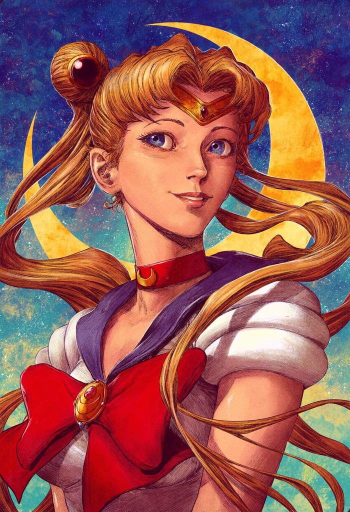   Dave Rapoza Sailor Moon, , Anime Art, Dave Rapoza