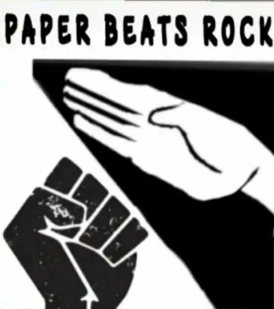 Paper beats stone - Black lives matter, Rock Paper Scissors, 9GAG, Images