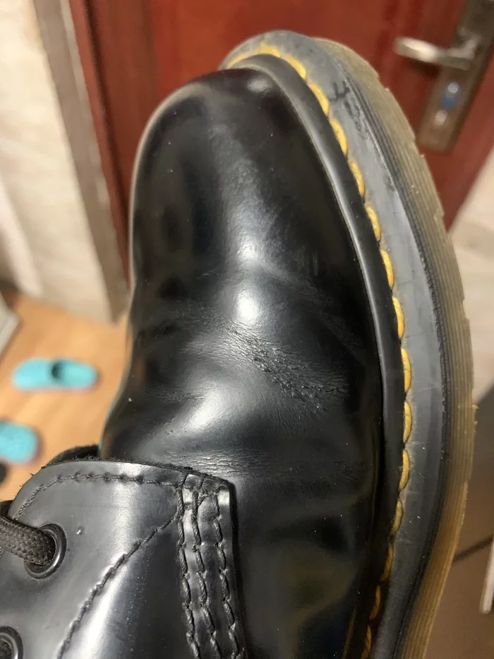 Dr. Martens cracked (cracked) - Dr Martens, Drmartens, Shoes, Shoe repair, Longpost