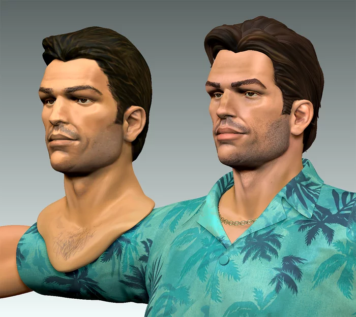 Definitive Edition for Definitive Edition: fans are already making a quality model of Tommy Vercetti for the GTA re-release - , Fashion, Tommy Vercetti, Remaster, Longpost