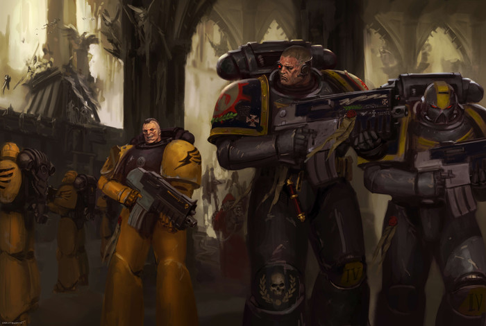 "Malevolence Amongst Scorpions" by George Earl Abalayan George Earl Abalayan, Wh Art, Warhammer 40k, Adeptus Astartes, Adeptus Mechanicus, , Red Scorpions