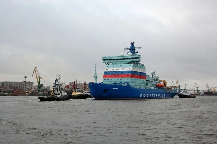 Nuclear-powered icebreaker Siberia entered sea trials - Atomflot, Rosatomflot, Rosatom, Nuclear icebreaker, Icebreaker