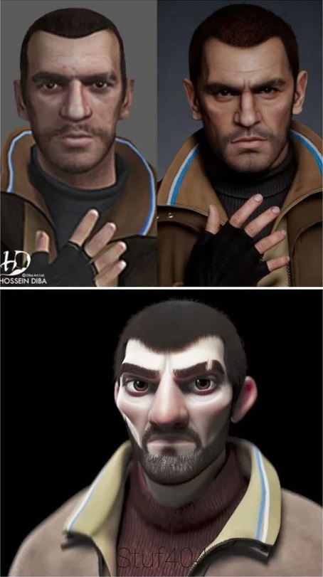 GTA IV Remaster: What we expect to see vs What we see - Humor, Memes, Gta iv, Niko Bellic, Gta, Remaster, Expectation and reality