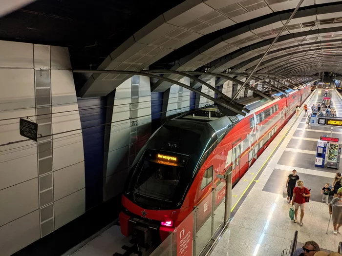 Aeroexpress - My, Aeroexpress, Railway, Train, A train, Vnukovo, The airport, Moscow