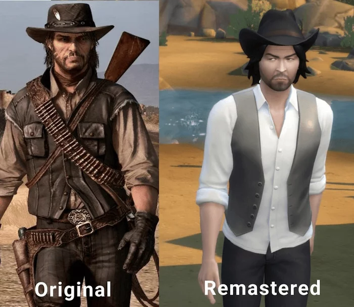Red dead redemption remaster looks amazing - Humor, Memes, Gta, Remaster, Expectation and reality, Red dead redemption, GTA Trilogy Remastered, Sarcasm