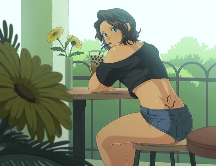 It seems this is a hint - NSFW, Booty, Art, Tattoo, Erotic, Drawing, Hand-drawn erotica, Flowers, Hint, Its a trap!