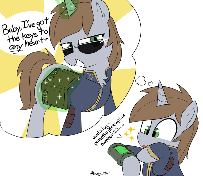 , ,        My Little Pony, Littlepip, Fallout: Equestria, Icey