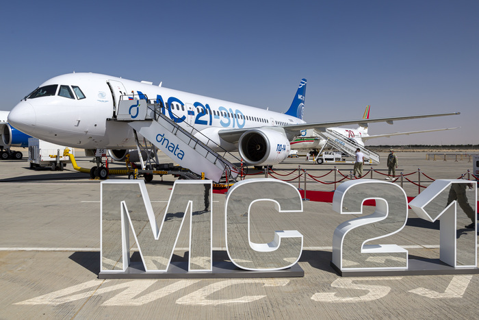 МС-21 с новыми двигателями Мс-21-300, Мс-21, Иркут, Дубай, Авиашоу, ОАЭ, Пд-14, Длиннопост
