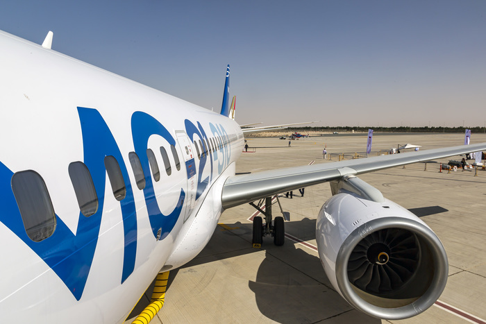 МС-21 с новыми двигателями Мс-21-300, Мс-21, Иркут, Дубай, Авиашоу, ОАЭ, Пд-14, Длиннопост