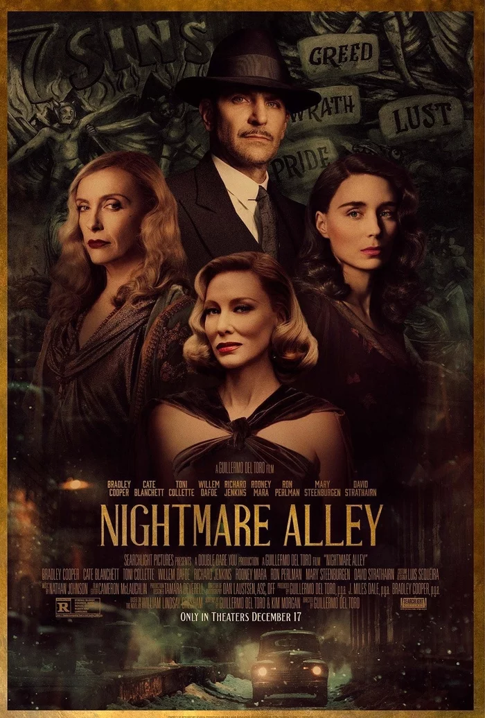 The final trailer for Nightmare Alley by Guillermo del Toro - Guillermo del Toro, Bradley Cooper, Cate Blanchett, Trailer, Horror, Video, Longpost, Willem Dafoe