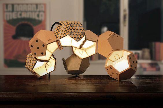 Chandelier Dodecahedron - My, With your own hands, Carpenter, Dodecahedron, Chandelier, Design, Wood products, Longpost, Needlework with process