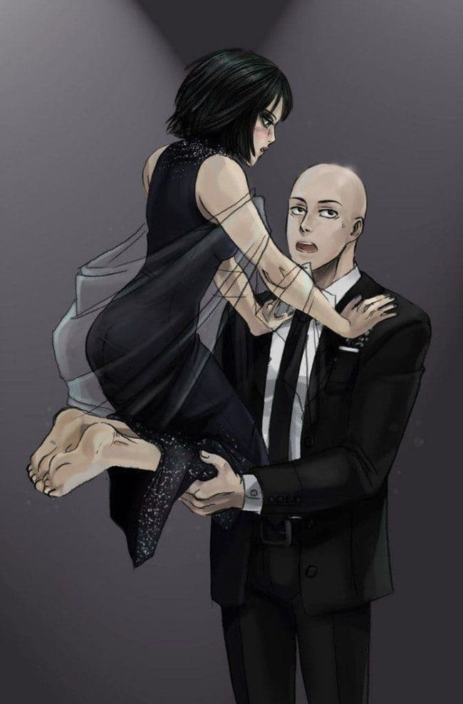 Слезь с меня Фубуки! - Anime Art, Аниме, Saitama, Fubuki, Onepunchman