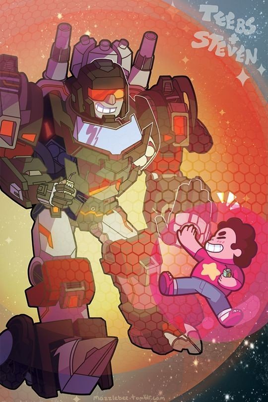 Transformers and Steven Universe - Transformers, Steven universe, Fan art, Longpost