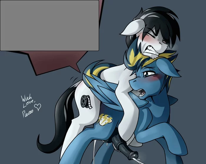 Strong male friendship - NSFW, My little pony, Art, Fan art, PonyArt, Original character, MLP Explicit, MLP gay