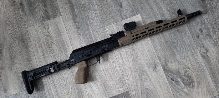 A Cardboard Hunter's Dream - My, Weapon, Saiga, Body kit