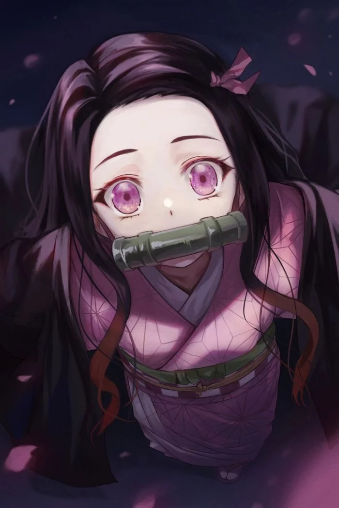 Nezuko - Anime Art, Nezuko Kamado, Demon Slayer, Аниме, Kimetsu no Yaiba