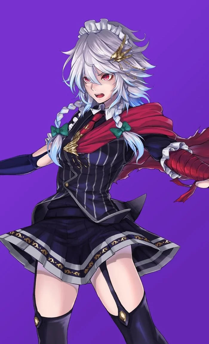 Touhou art by Re 09 - Touhou, Izayoi Sakuya, Remilia scarlet, Shameimaru aya, Konpaku Youmu, Houraisan kaguya, Komeiji satori, Haniyasushin Keiki, Kicchou Yachie, Anime art, Anime, Re 09, Longpost