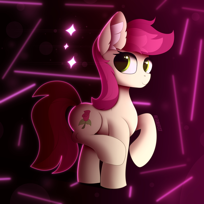 Roseluck and sparkles by AlexBefest My Little Pony, Alexbefest, Roseluck, , 