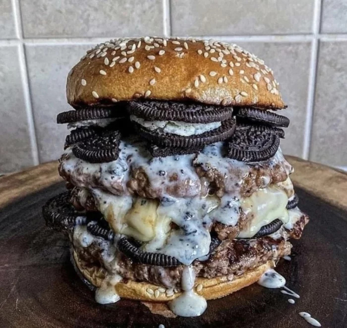 Burger - Burger, Oreo, Cookies, Sesame, Cutlets, Food