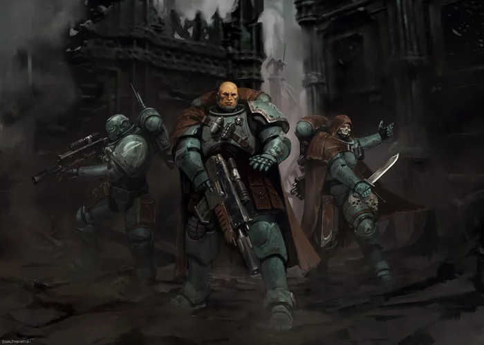 ++REDACTED++ alpha omega by George Abalayan - Adeptus Astartes, Alpha-legion, Warhammer 40k, Wh Art, George Earl Abalayan