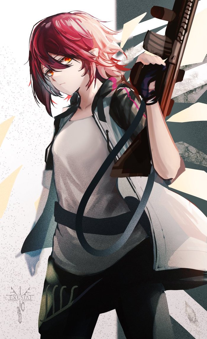 Arknights operator's , Anime Art, Arknights, Weedy, Texas (Arknights), Kroos, Exusiai, Ptilopsis, Frostleaf, , Dusk (Arknights)