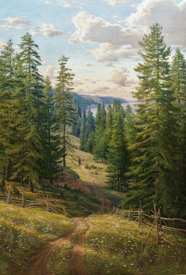 Summer landscapes, Sergey Basov. - Art, Landscape, Russia, Nature, Longpost