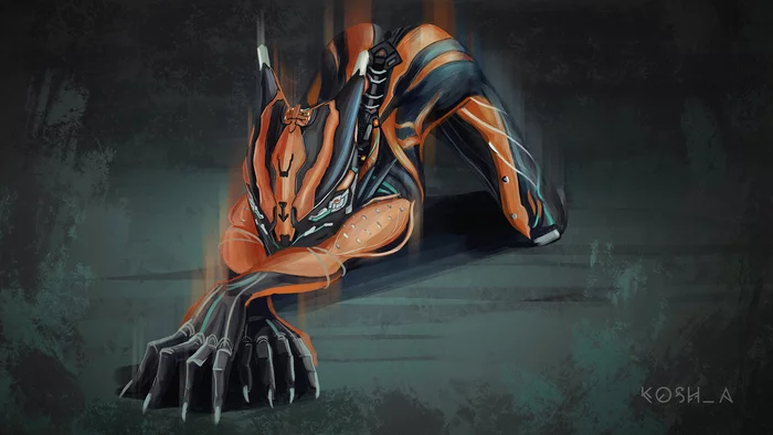 Valkyr. Warframe Fan Art - My, Warframe, Valkyr Warframe, Digital drawing