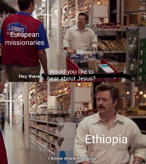 First country to adopt Christianity - Story, Christianity, Ethiopia, Humor, Picture with text, Parks and recreations