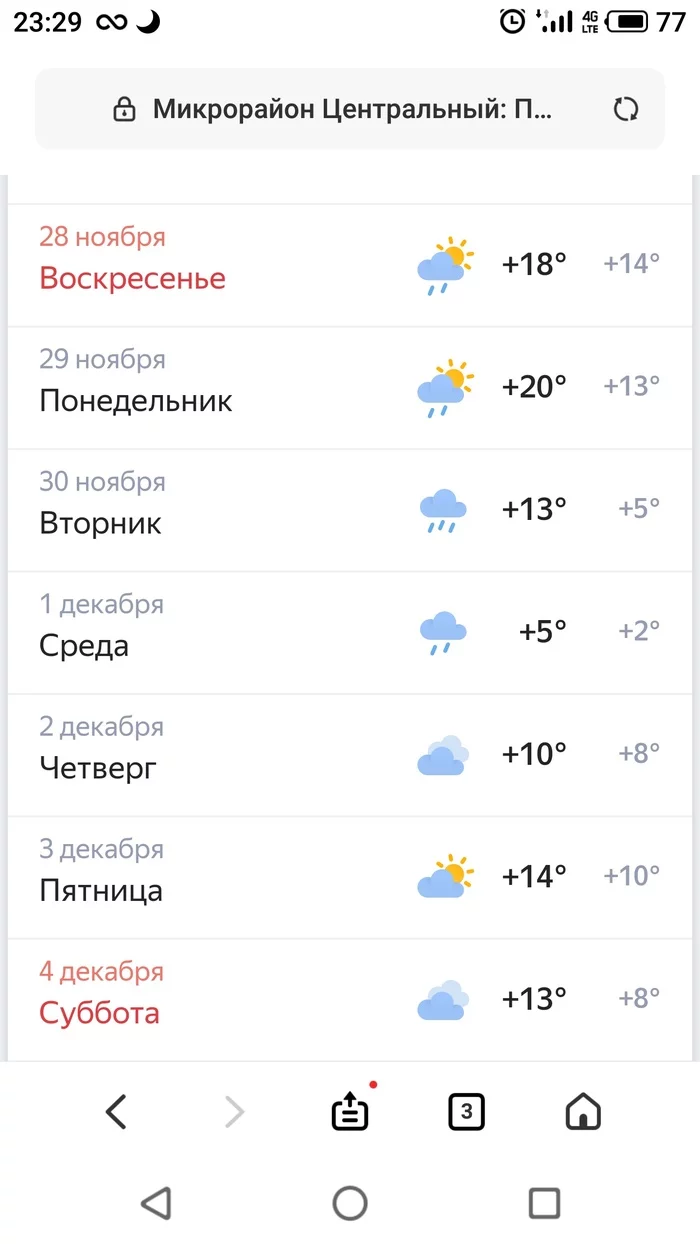 Oh, this harsh Krasnodar winter! - My, Weather, South, Positive