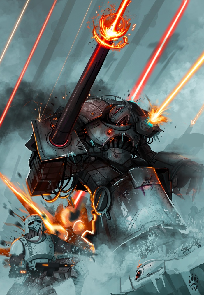 Imperial Knight byWolfdawg Imperial Knight, Warhammer 40k, Wh Art, Wolfdawg