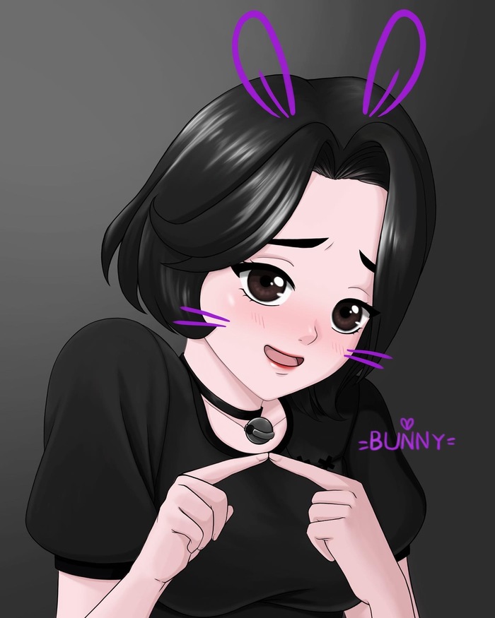 Doomer Girl , Anime Art, , , ,  , Bunny