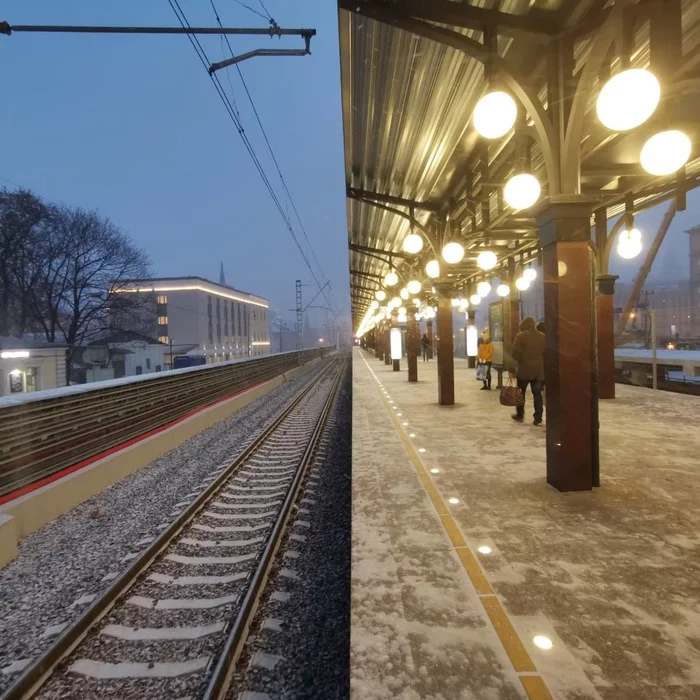 Station Kalanchevskaya - My, Railway, Railway station, Moscow, Winter, Mobile photography, The photo, Street photography, Longpost