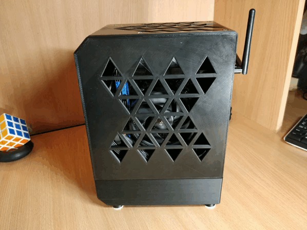 Mini-ITX корпус ПК на 3д принтере Компьютер, 3D печать, 3D моделирование, Mini-itx, Компас-3D, Ender 3, Самоделки, Stl, Корпус ПК, Гифка, Длиннопост