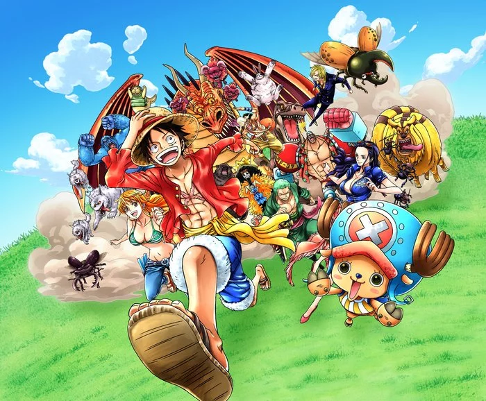 Adventures - Anime art, Anime, Monkey D Luffy, Tony Tony Chopper, Nami, Brook, Roronoa zoro, Nico robin, Usopp, Sanji, One piece