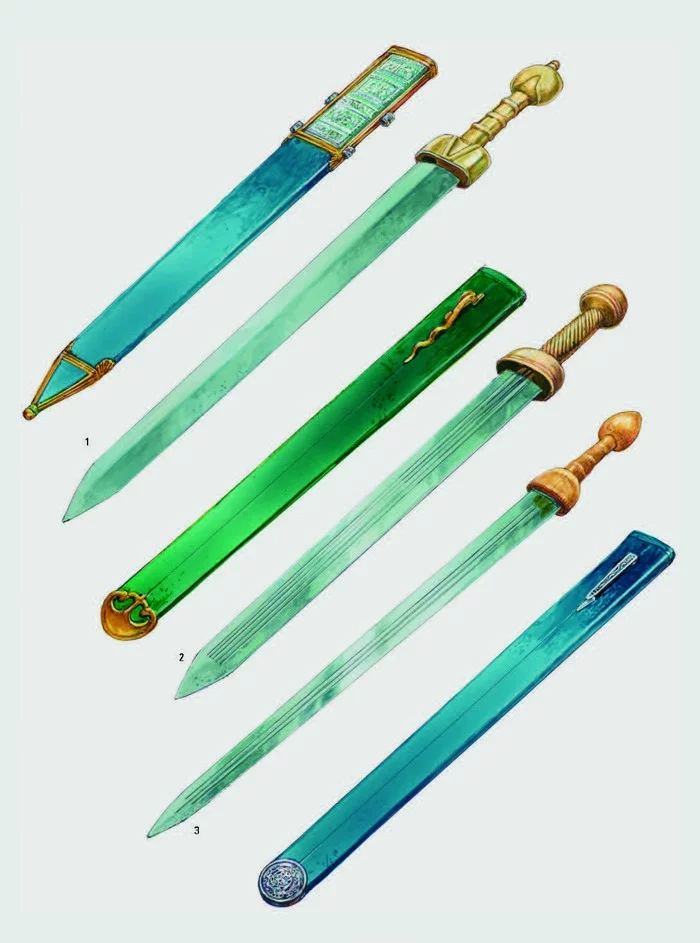 Eagle claws. - My, Ancient Rome, Antiquity, Sword, Steel arms, Legionnaires, Romans, Metallography, Longpost