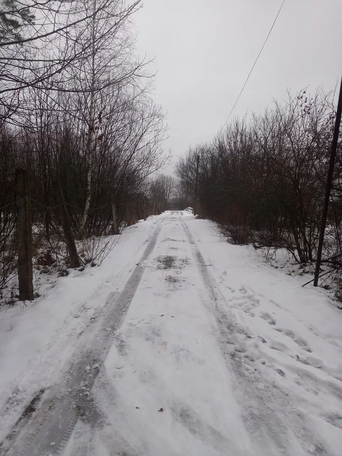 Volokusha, number one in Russia! - My, Snow, Russian roads, SNT, Longpost