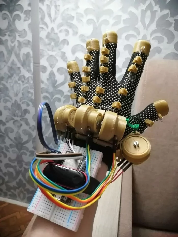 How I Make a Virtual Reality Glove - My, Виртуальная реальность, With your own hands, 3D печать, Video, Longpost