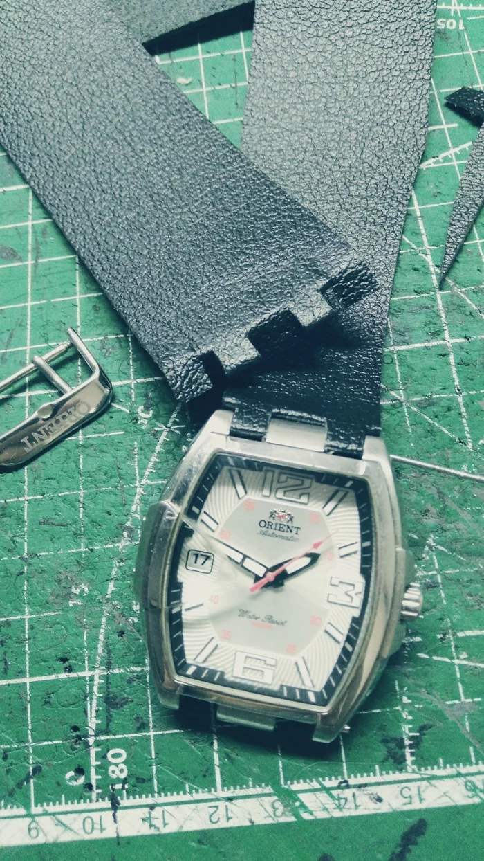 Third post. Workflows in Photos - My, Needlework with process, Leather products, Work, Handmade, Wrist Watch, Mechanical watches, Clock, Strap, Wristband, Unusual, Male style, Presents, Accessories, Womens, Women's Forum, With your own hands, Longpost