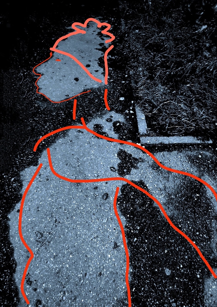 Встретила мужика....) Мобильная фотография, Рисунок на асфальте, Длиннопост