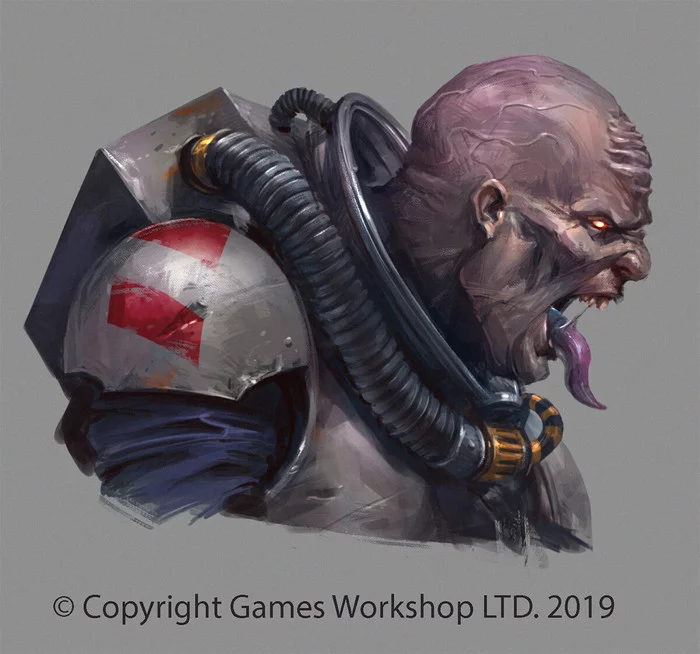 Wh40k Portraits by Jaime Martinez - Jaime Martinez, Warhammer 40k, Wh Art, Killteam, Adeptus Mechanicus, Techpriest, Skitarii, Tempestus Scions, Genestealer Cults, Orcs, Longpost